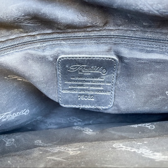 Fossil Black Leather Large Shoulder Bag - Picture 11 of 11